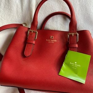 Like New Condition leather red  Kate Spade bag